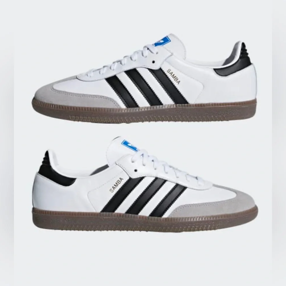 NWT Adidas Samba OG Sneakers White Size Men 6.5/Women 7.5 - Picture 2 of 16